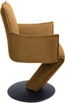 K+W Komfort & Metall in mit Sessel Drehstuhl federnder Struktur Drehteller Sitzschale, Wohnen Drive, schwarz