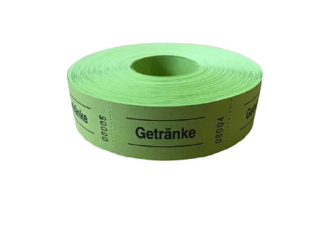 Lomatek Formularblock Getränkemarke, Getränkemarken, Liefermenge = 1 Rolle mit 1000 Marken