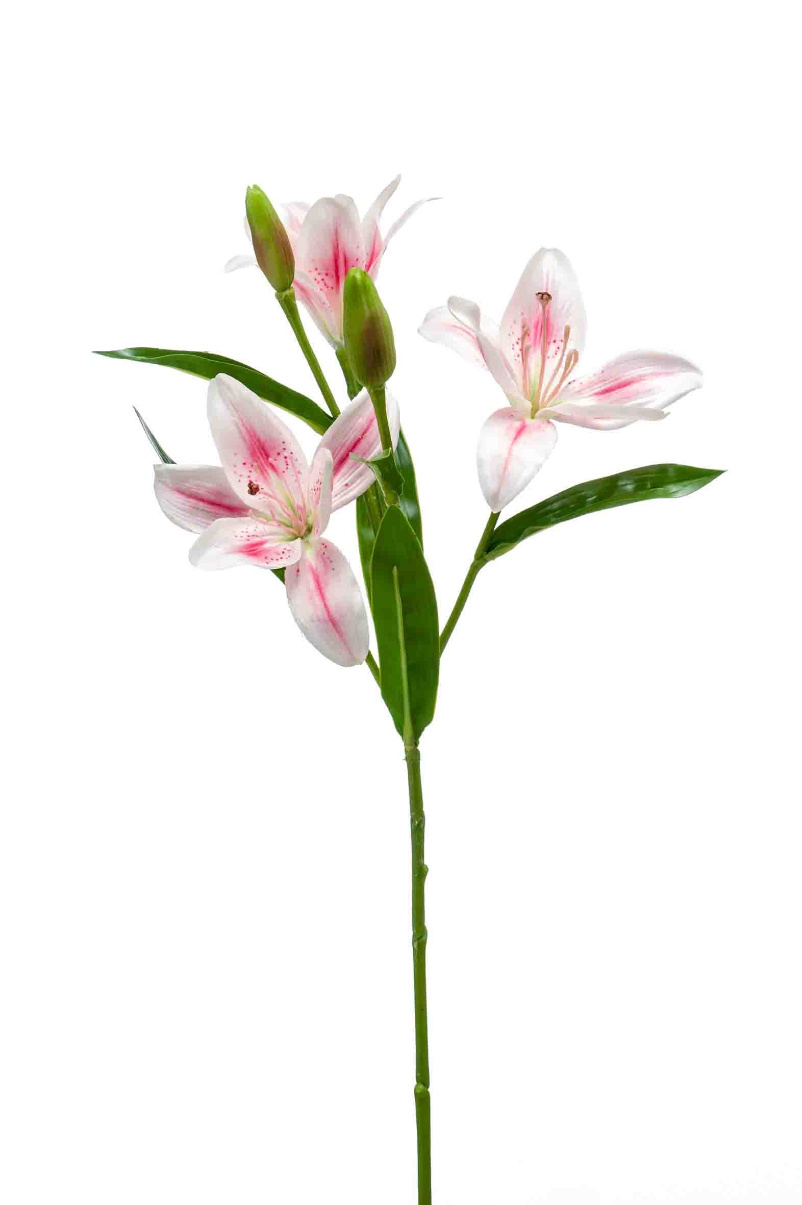 Kunstblume Künstliche Blume Lilie Kimiko, rosa, 60cm Lilie, artplants, Höhe 60.0 cm
