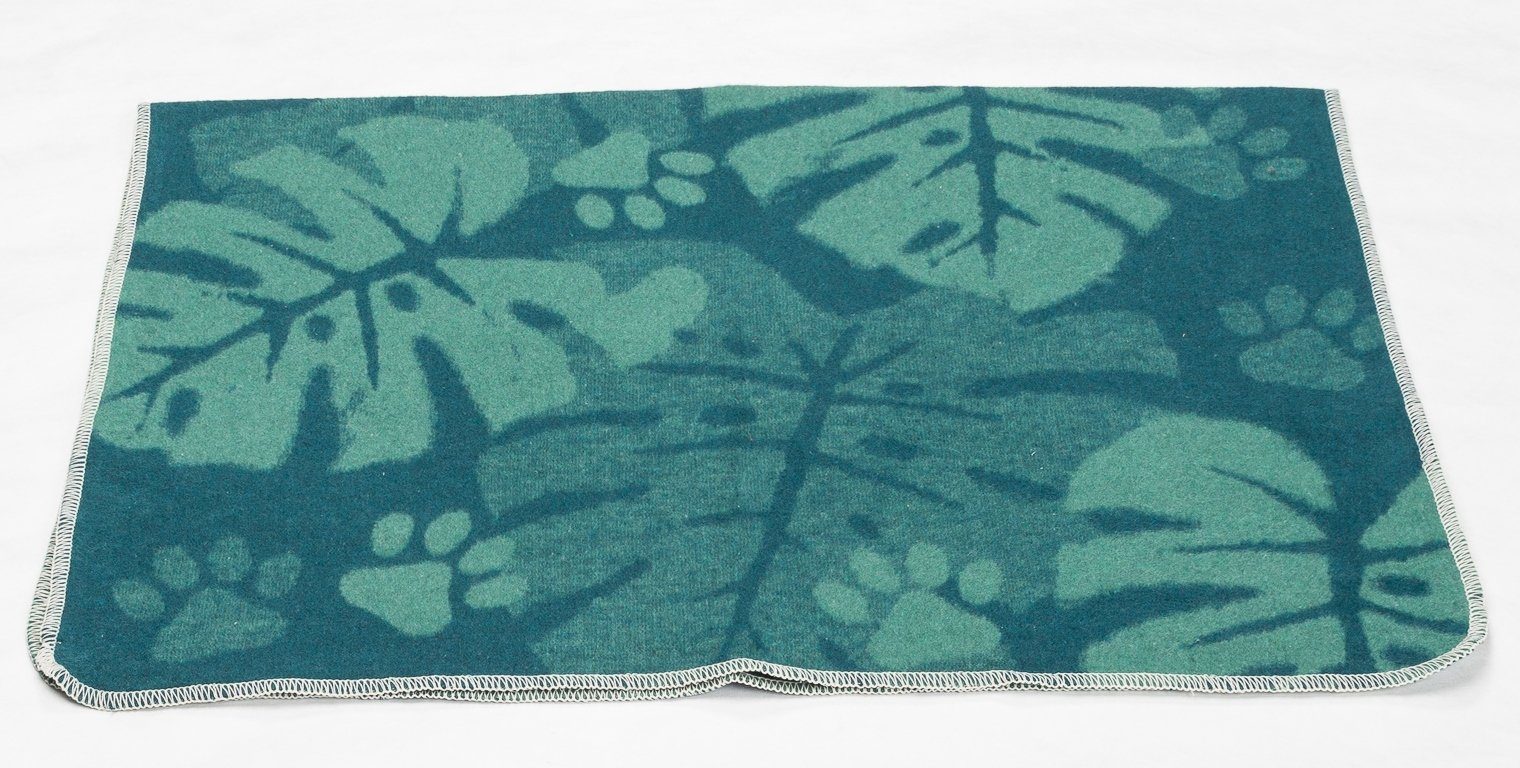 DAVID FUSSENEGGER Tierdecke Hundedecke 'Dschungel' 70 x 90 cm Grün