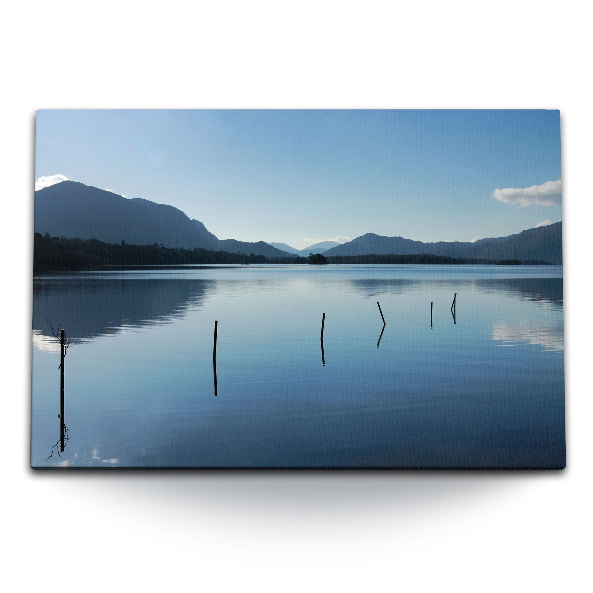 Leinwandbild 120x80cm Wandbild auf Leinwand Berge Berglandschaft Bergsee See Natur