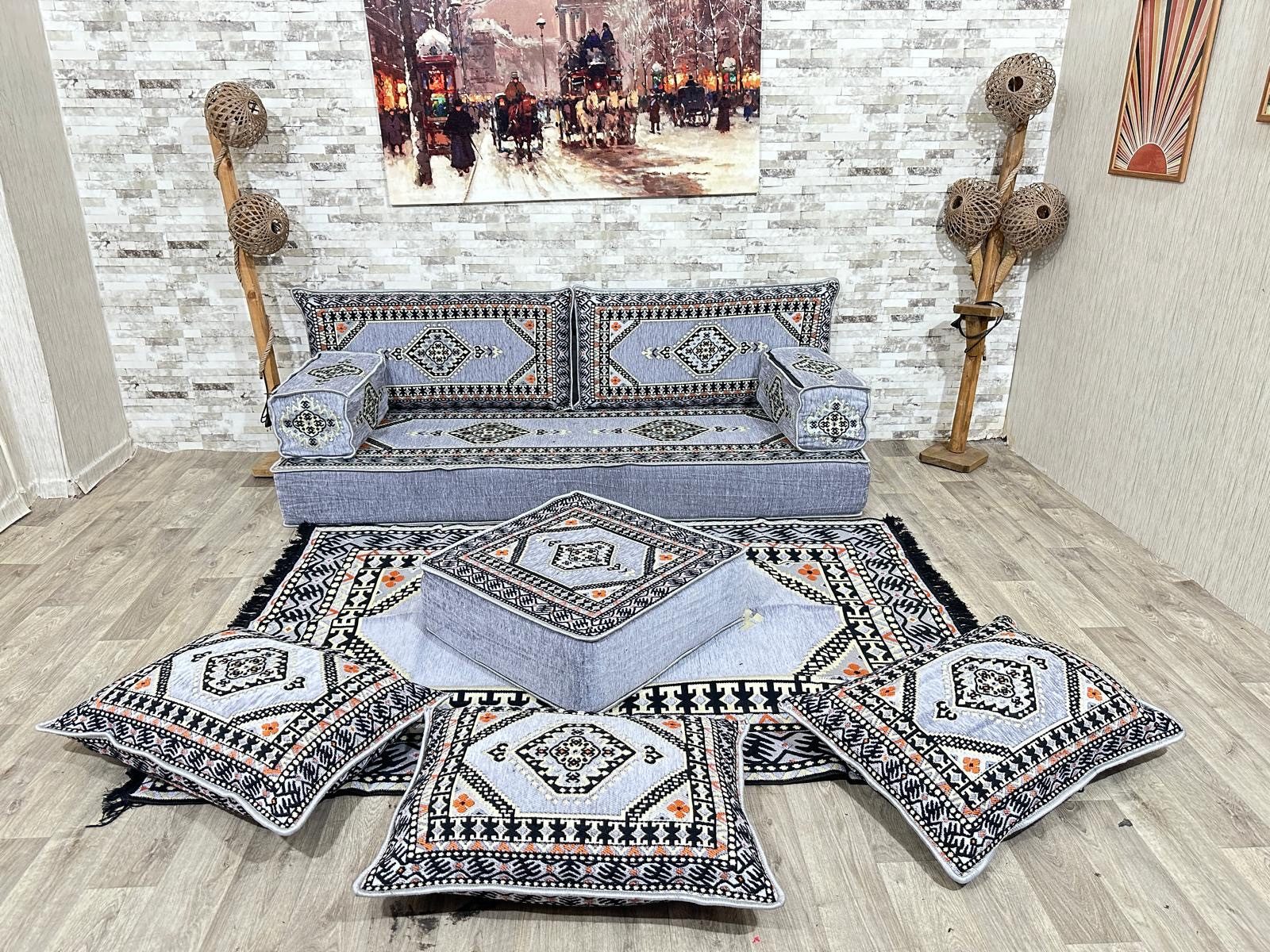 Sofa Arabisches Bodensofa, Sitzkissen, Bodensofa, Orientalisches Sofa