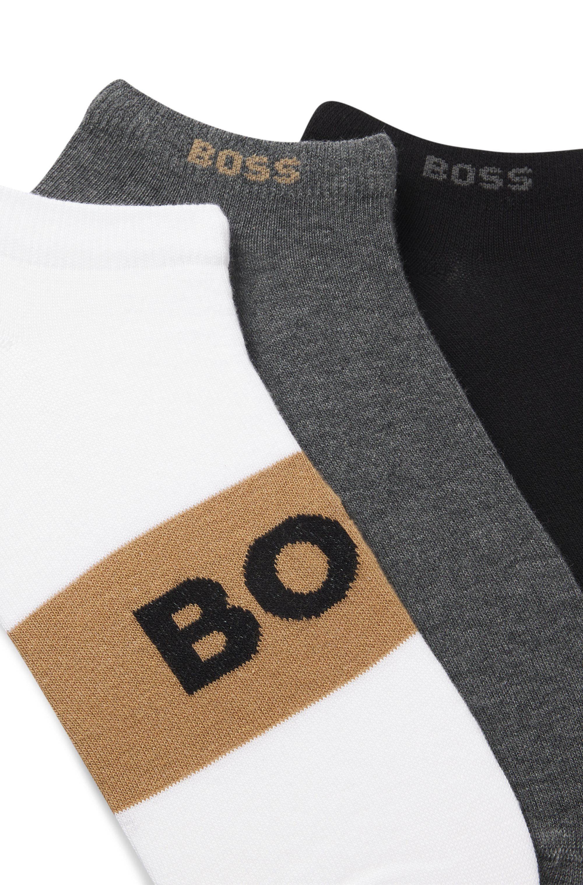 BOSS Sneakersocken 3P AS Logo CC (3-Paar)