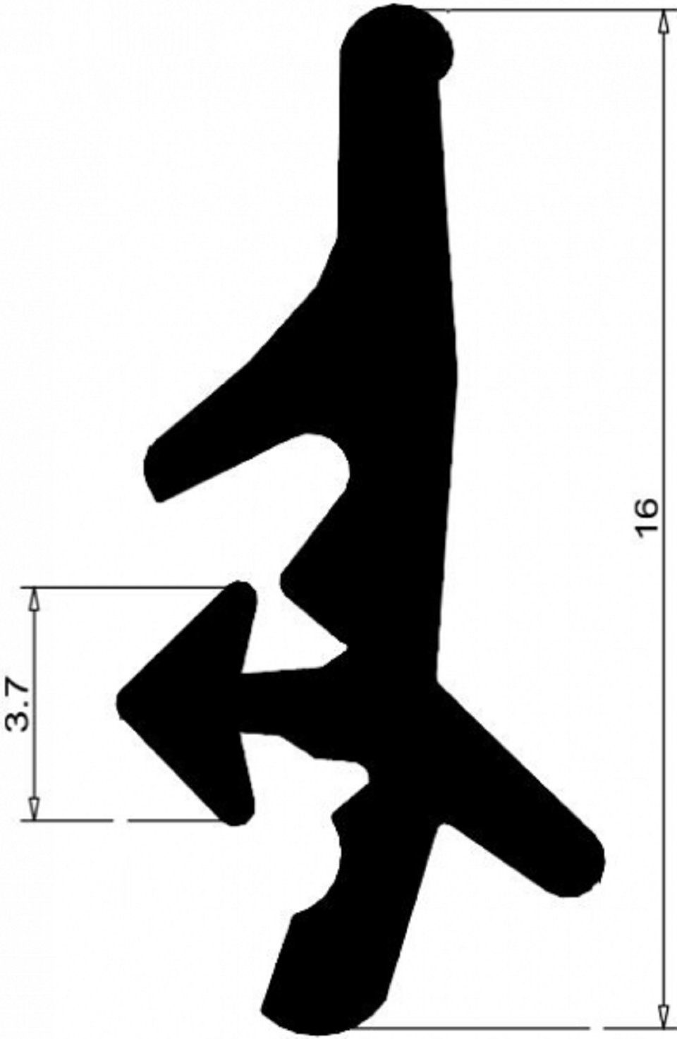 Einfach Dichtungen Dichtlippe Fensterdichtung I 5m I Farbe Schwarz ► Langlebig und wartungsfrei
