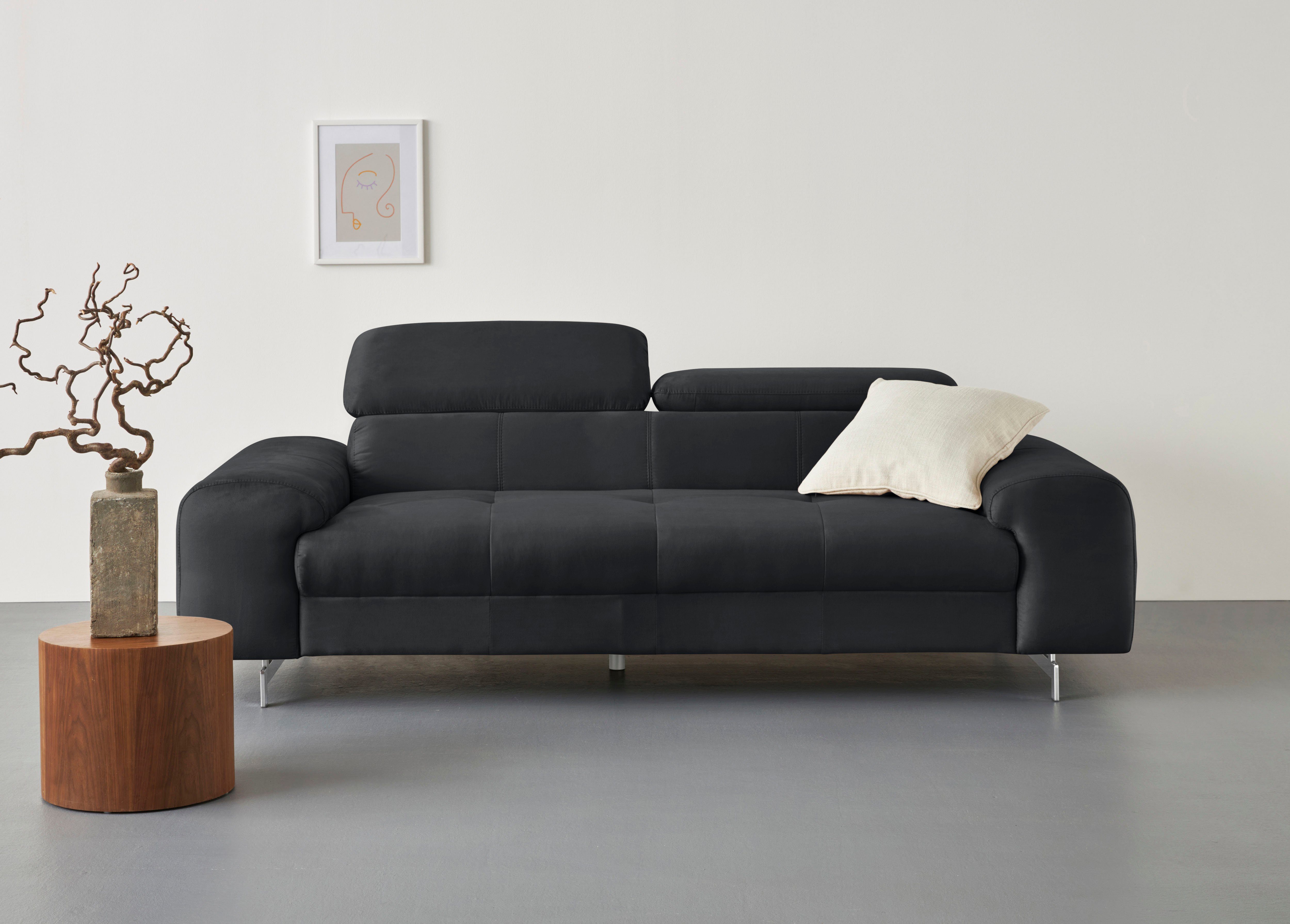 COTTA 3-Sitzer Chef, Big-Sofa mit Kopfteilverstellung, günstig online kaufen
