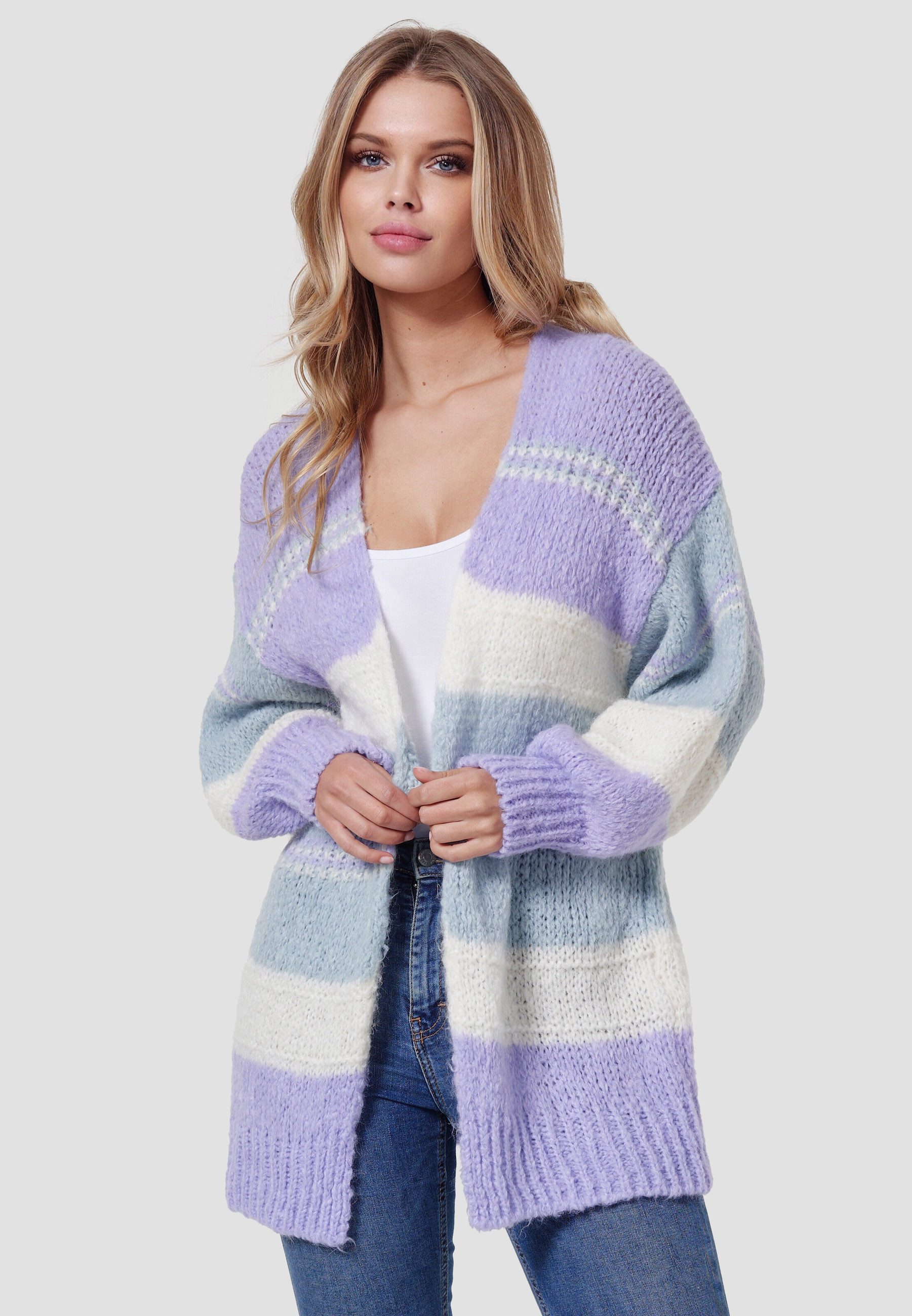 Decay Strickjacke 3156 (1-tlg) Unifarbe günstig online kaufen