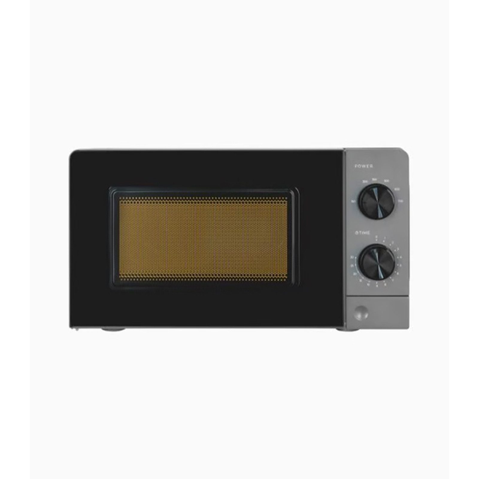exquisit Mikrowelle MW950-70 grau, Kompakte Grau Mikrowelle mit 20L, mechanischer Timer