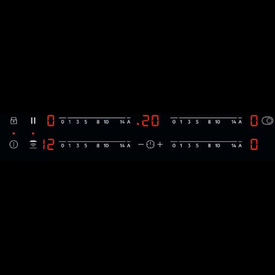 AEG Elektro-Kochfeld 3000 HK654850XB, Restwärmeanzeige, Abschaltautomatik, Kindersicherung