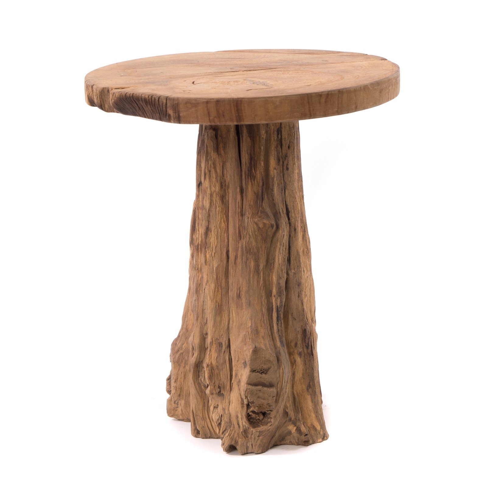 DESIGN DELIGHTS Beistelltisch BEISTELLHOCKER "DARWIN", Teakholz, günstig online kaufen