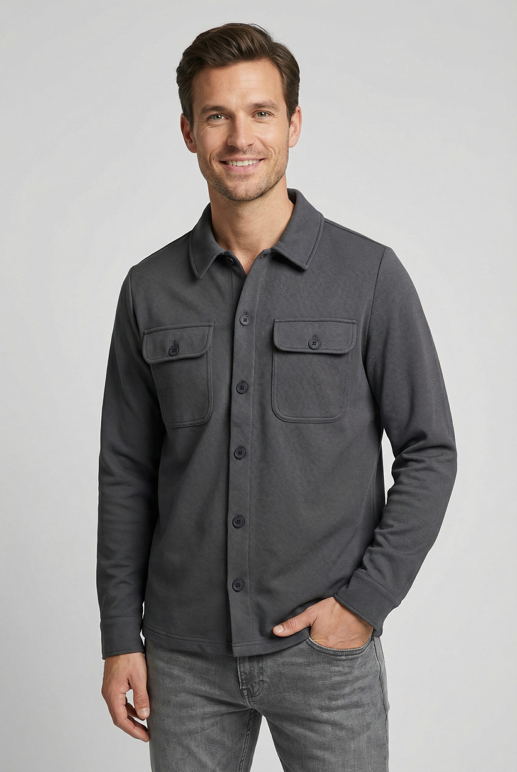 ONLY & SONS Langarmhemd ONSNEWKODYL OVERSHIRT SWEAT NOOS Materialmix, regul günstig online kaufen