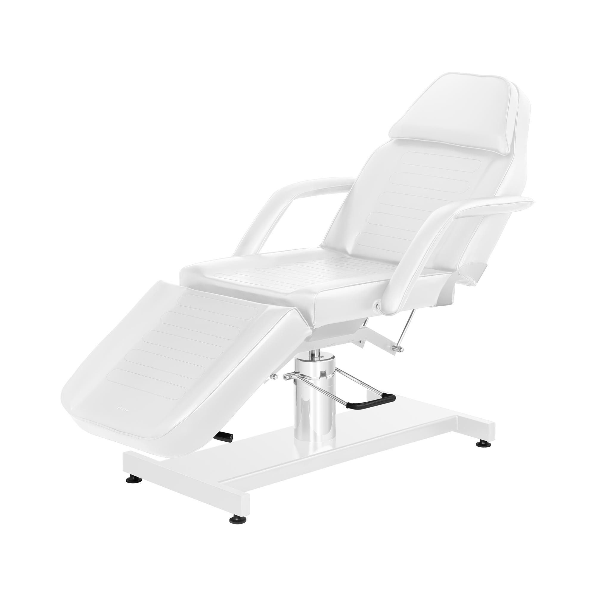 Physa Massageliege Hydraulische Kosmetikliege 182 x 61 cm Behandlungsliege 200 kg weiß, Weiß