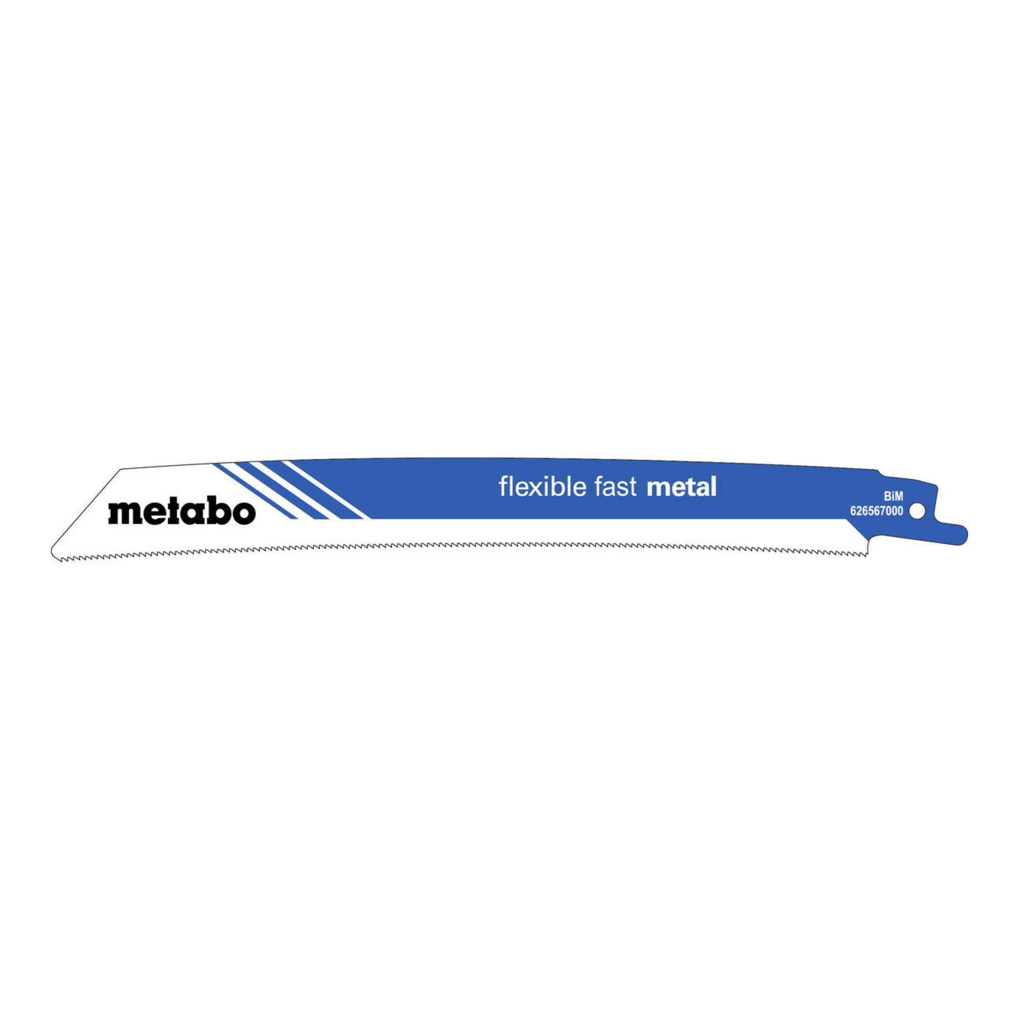 metabo Säbelsäge Metabo 5 Säbelsägeblätter "flexible fast metal" 225 x 1,1 mm, BiM, 1,4