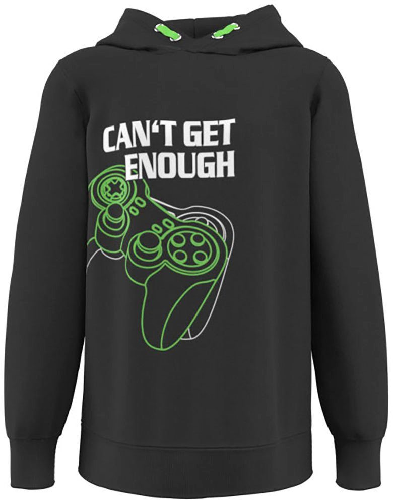 Kapuzensweatshirt CAN´T GET ENOUGH - Spruch