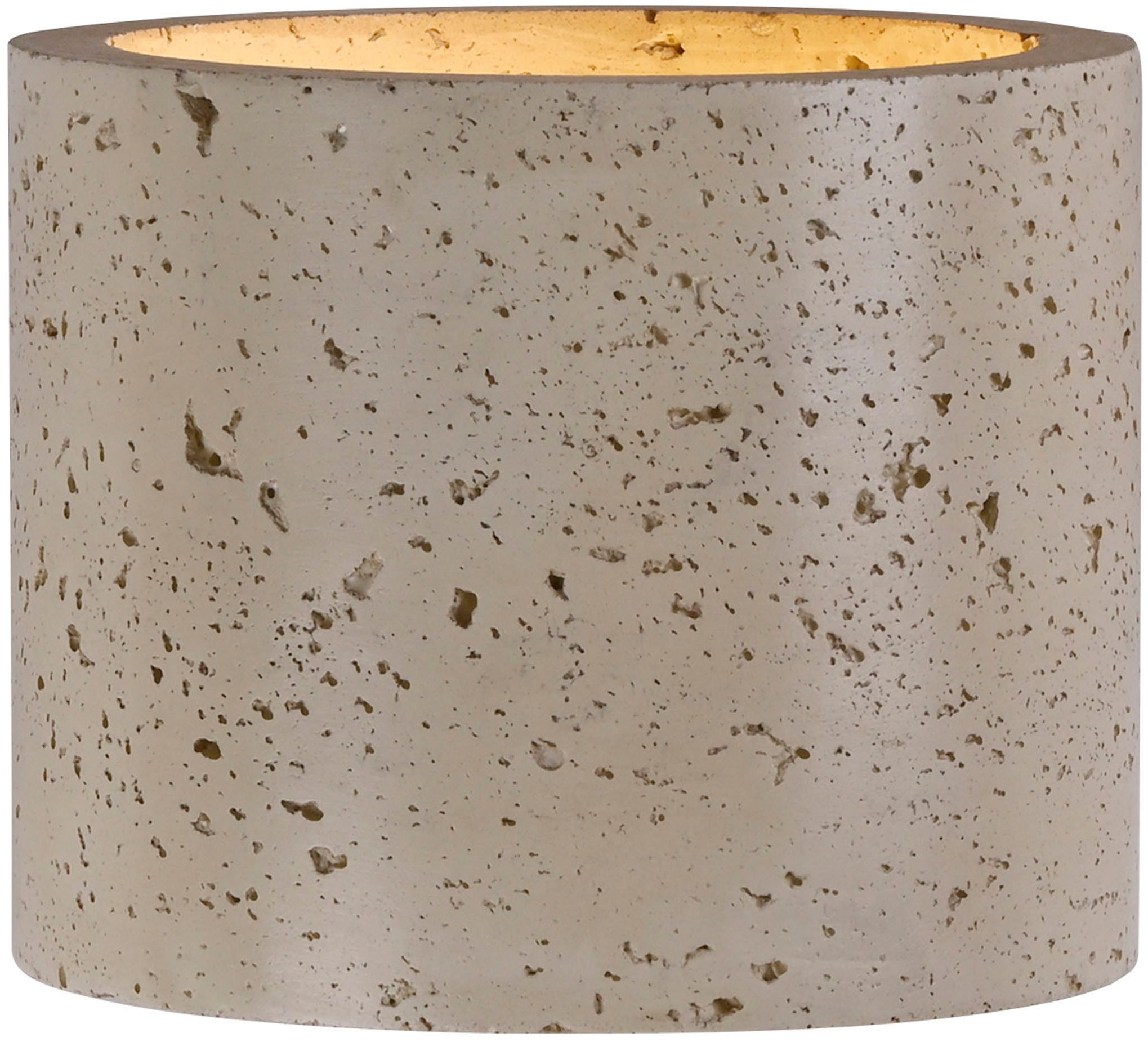 SCHÖNER WOHNEN-Kollektion LED Wandleuchte TRAVENTA, ohne Leuchtmittel, SCHÖNER WOHNEN Kollektion, Travertinoptik, Downlight