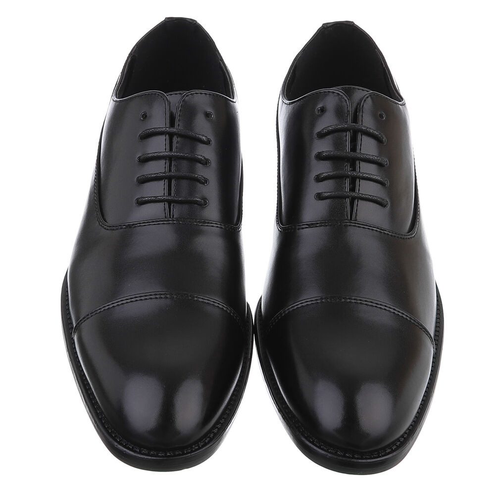 Coolwalk Eleganter Business-Schuh – Komfortabel & Stilvoll Schnürschuh (89229157) Blockabsatz Business-Schuhe in Schwarz – Bild 4 von 5