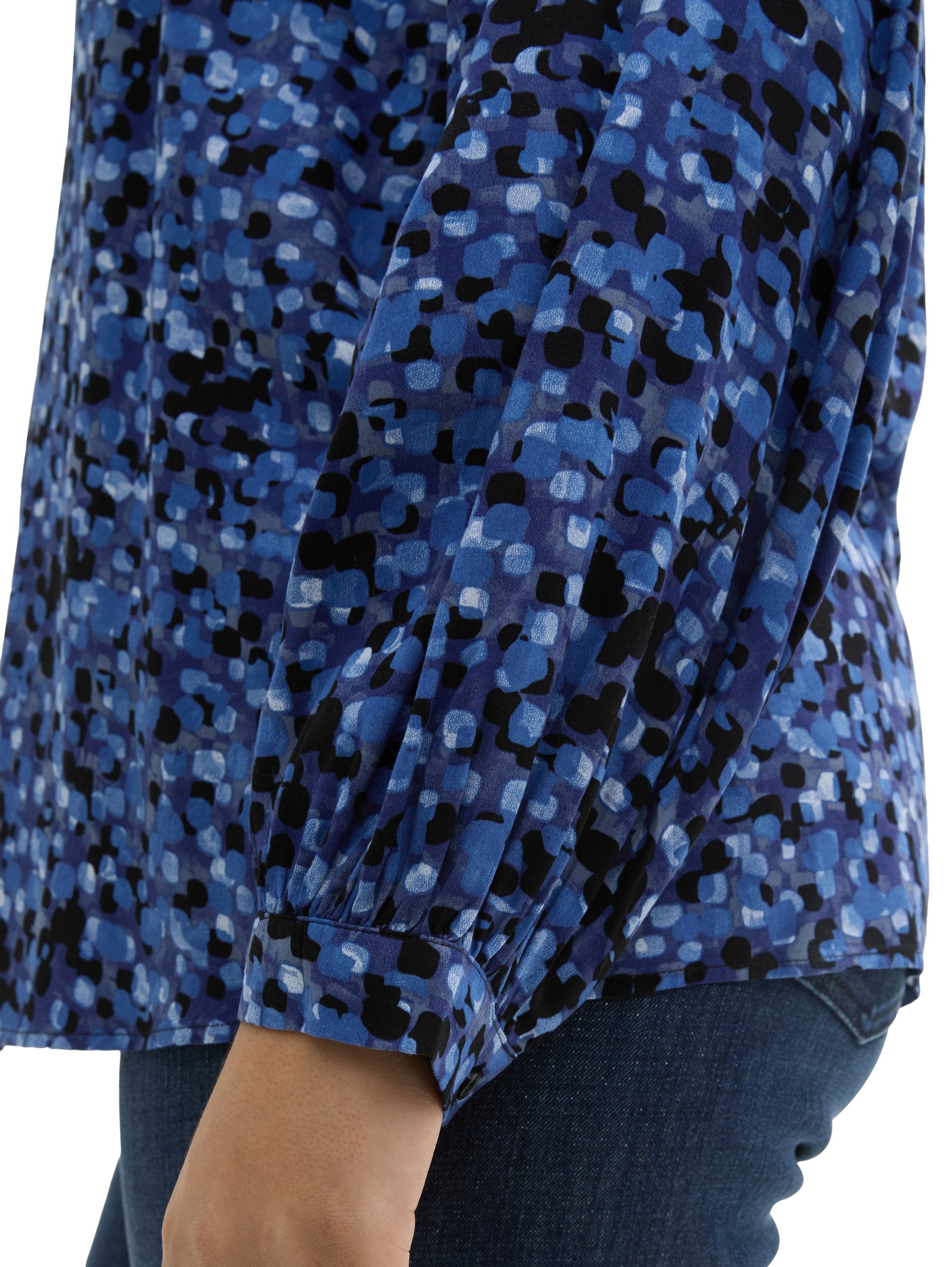 TOM TAILOR PLUS Langarmbluse mit Allover-Print