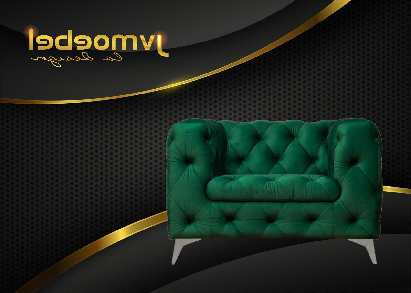 Xlmoebel Chesterfield-Sessel Luxus Einsitzer Sofa im Chesterfield Stil aus Samt (1-St), Made in Europa
