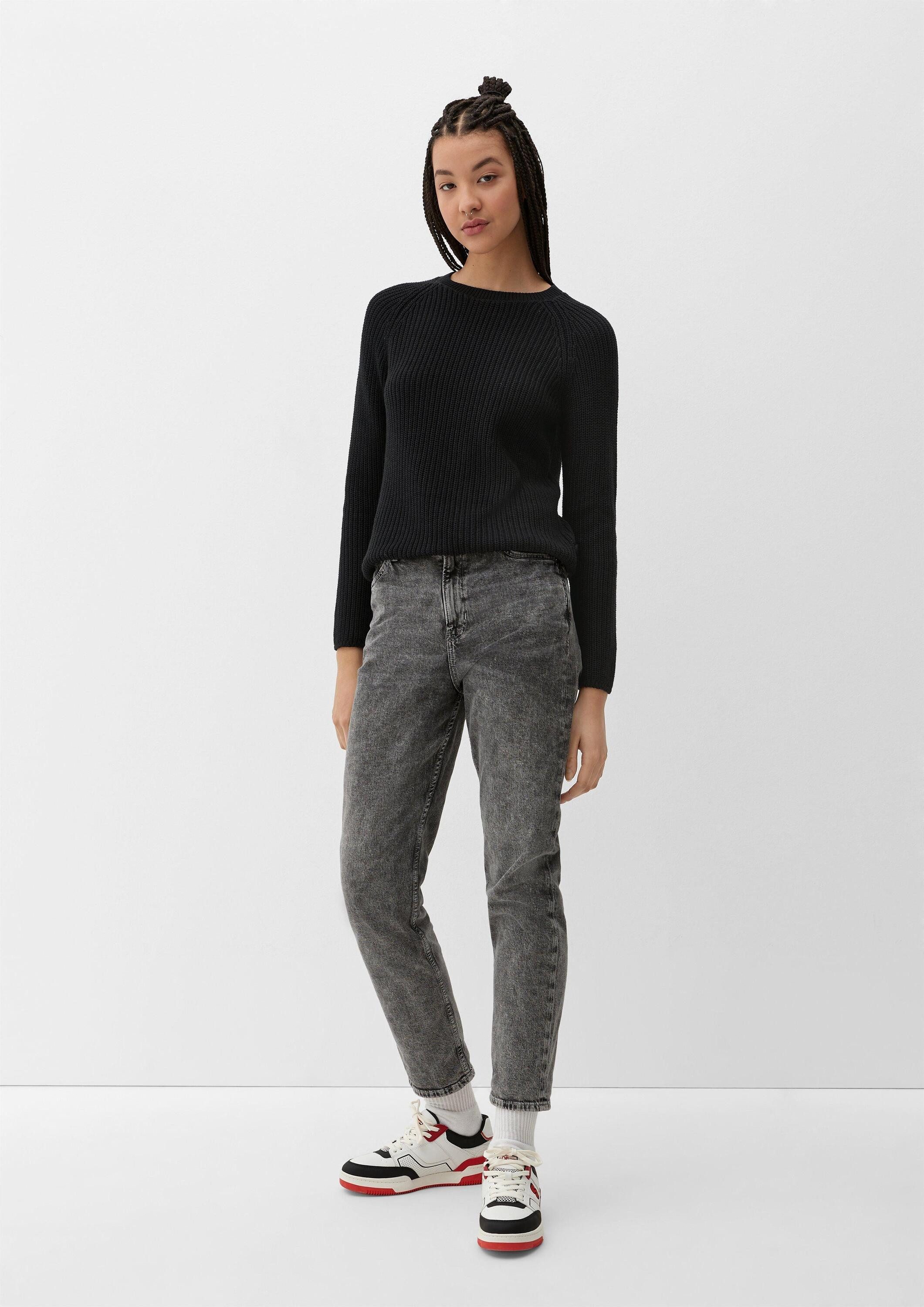 QS Longpullover Strickpullover Pullover aus Strick