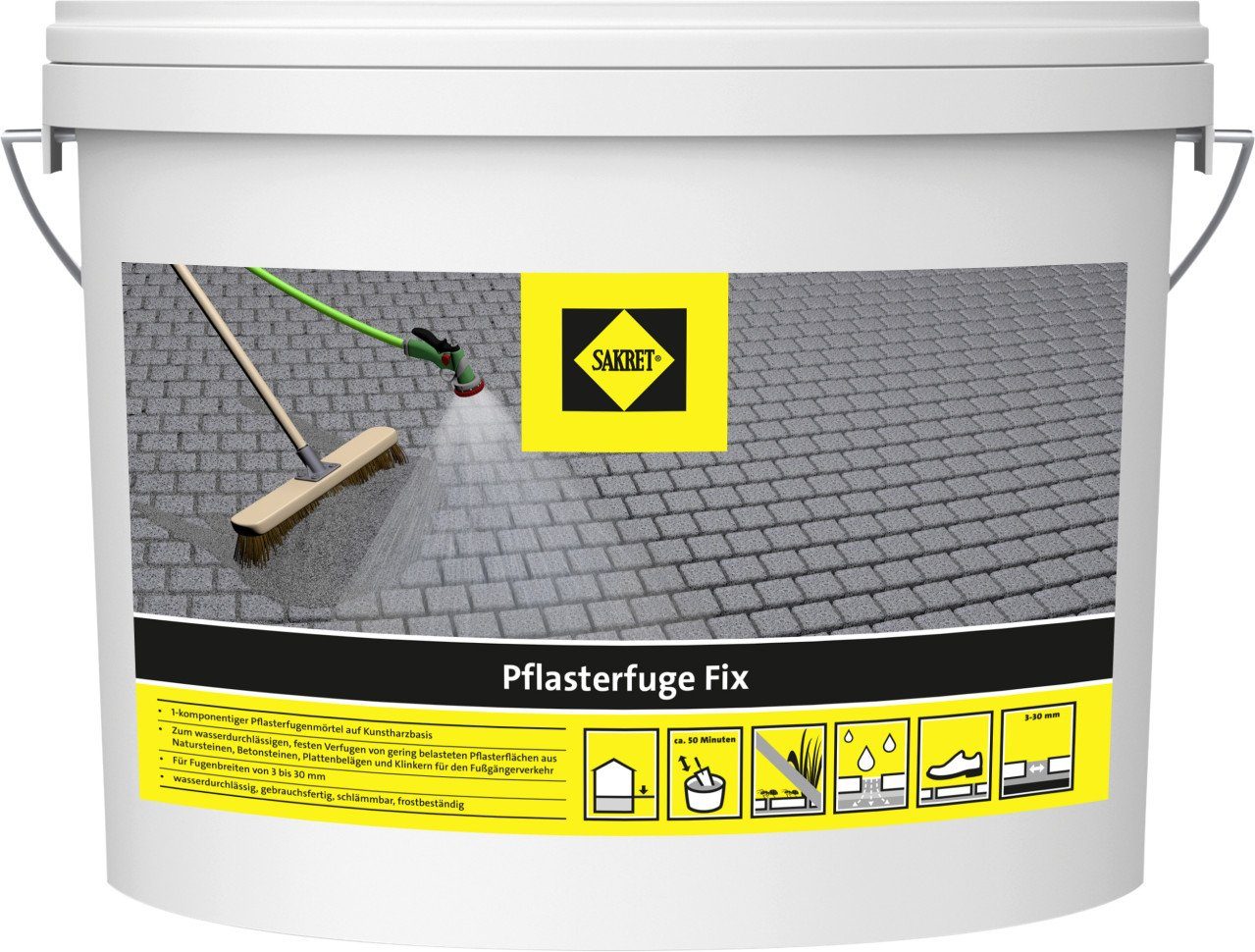 Sakret Fugenmörtel SAKRET Pflasterfuge Fix anthrazit 10 kg