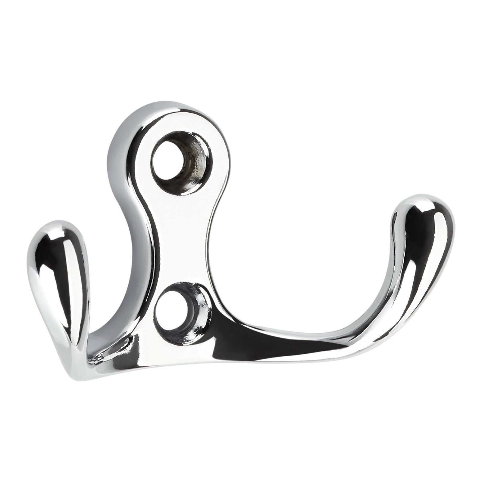 SO-TECH® Гачки гардеробні 2-fach Kleiderhaken MAREEN 29 x 51 x 23,5 mm, BA 17 mm (1 St), Metall massiv, Chrom poliert