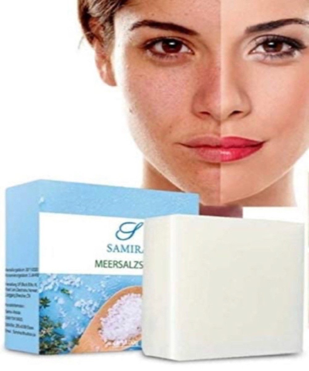 Gesichtsseife Feste Bio Seife mit Meersalz & Ziegenmilch