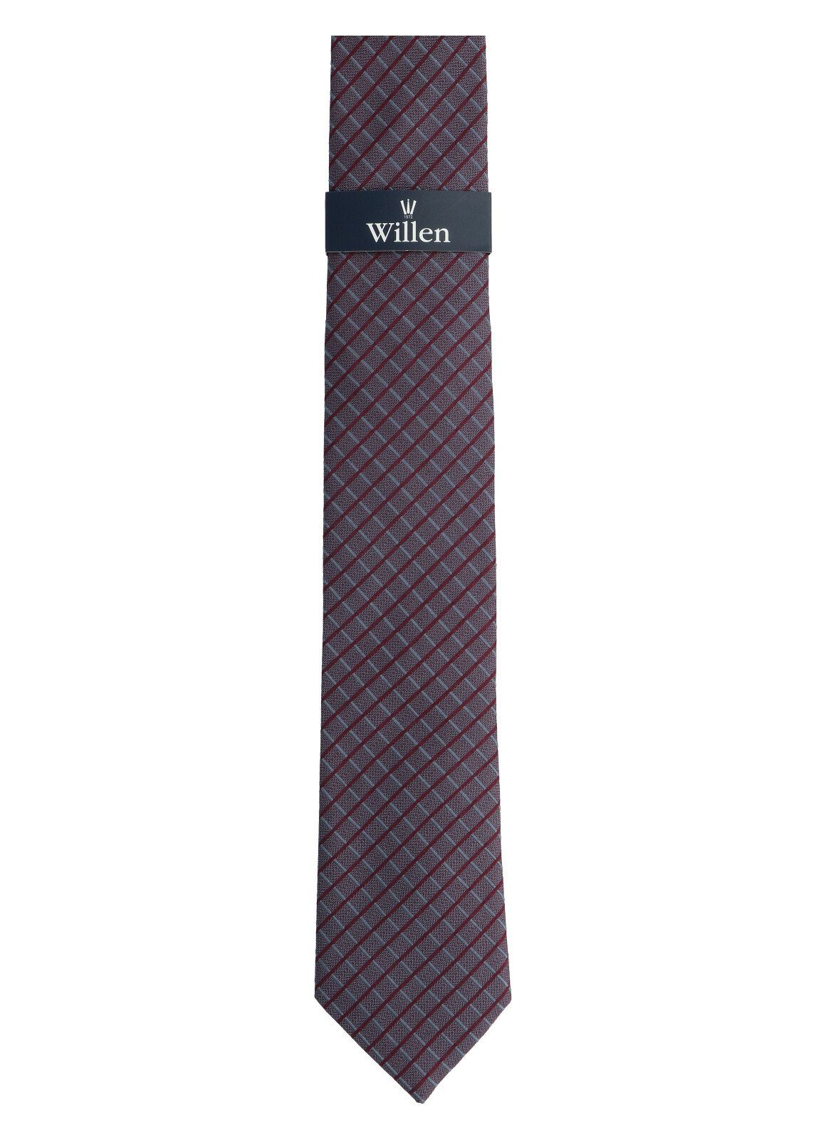 dunkelbordeaux & WILLEN Krawatte/Fliege Weste, Hemd