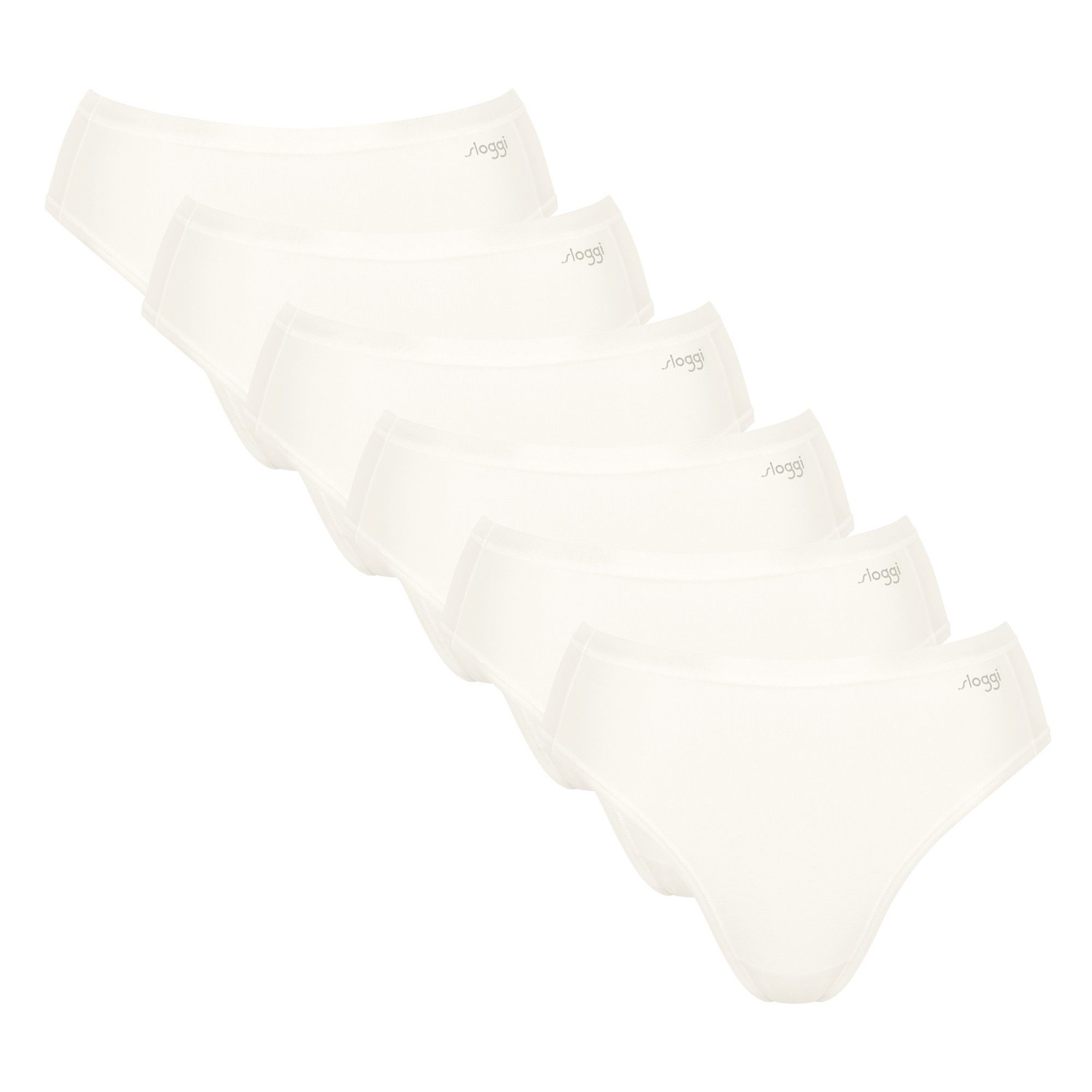 Slip Damen Slip 6er Pack Baumwolle