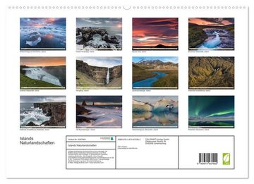 CALVENDO Wandkalender Islands Naturlandschaften (Premium, hochwertiger DIN A2 Wandkalender 2023, Kunstdruck in Hochglanz)