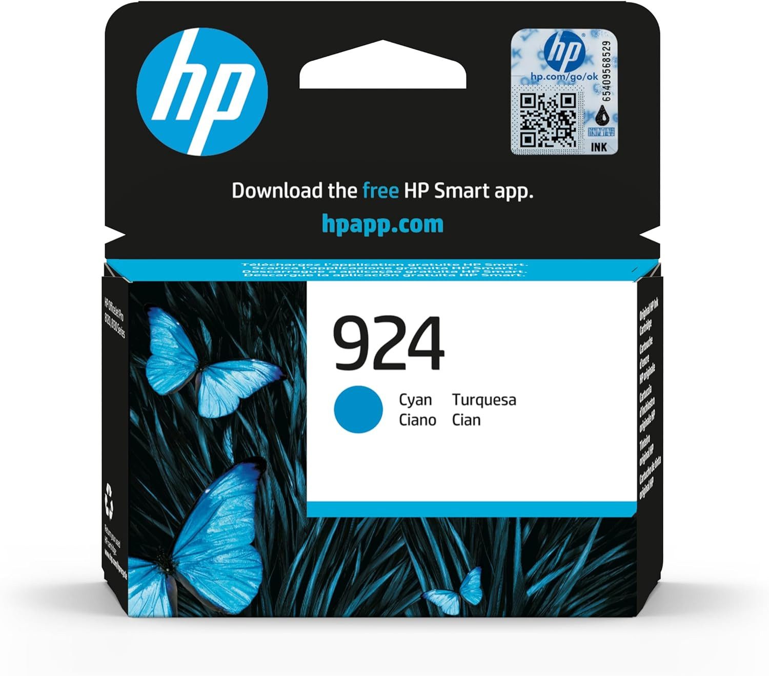 HP Druckerpatronen Original HP 924 Cyan (4K0U3NE) Tintenpatrone
