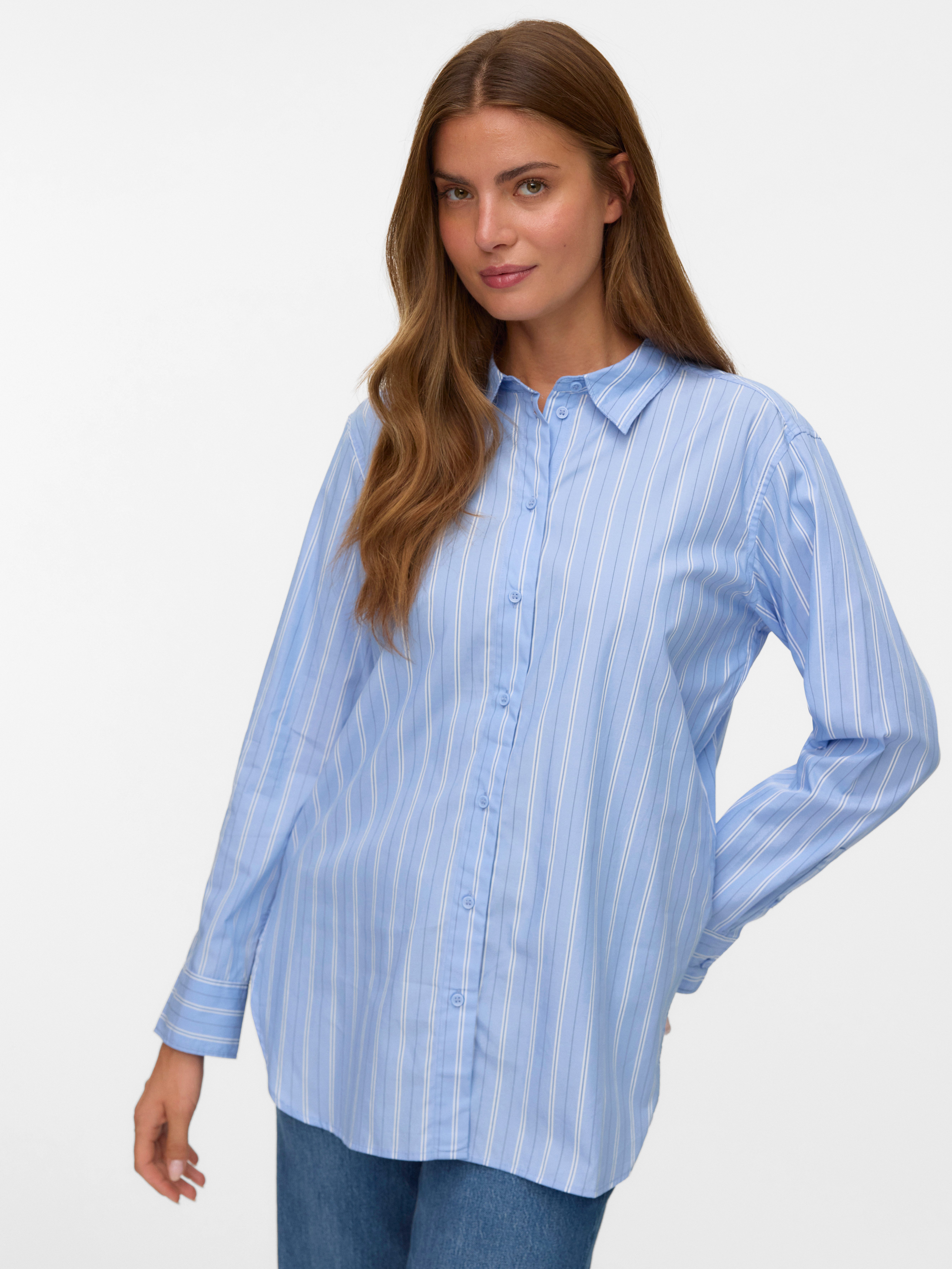 Vero Moda Hemdbluse VMELINA LS SHIRT WVN NOOS günstig online kaufen