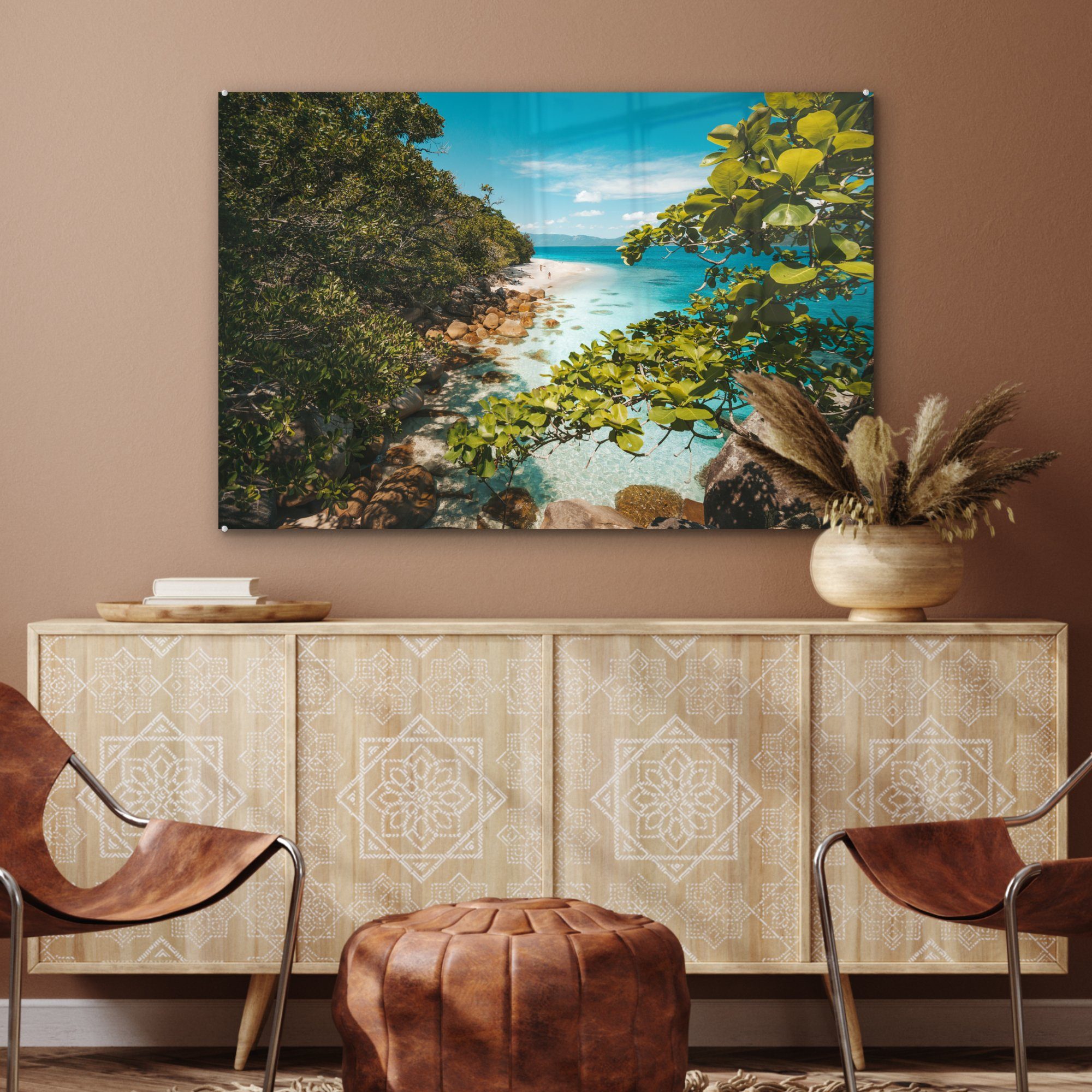 Great St), Acrylglasbild (1 Barrier Acrylglasbilder Reef & Schlafzimmer bei MuchoWow Island, Fitzroy Wohnzimmer