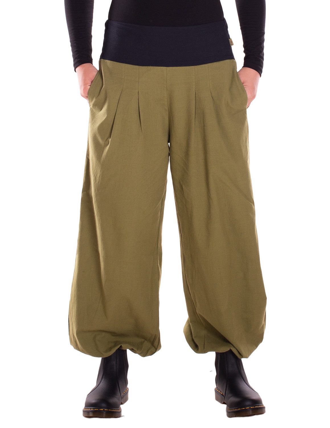 Vishes Haremshose Lange Damen Sommerhose Haremshose Schlupfhose zweifarbig günstig online kaufen