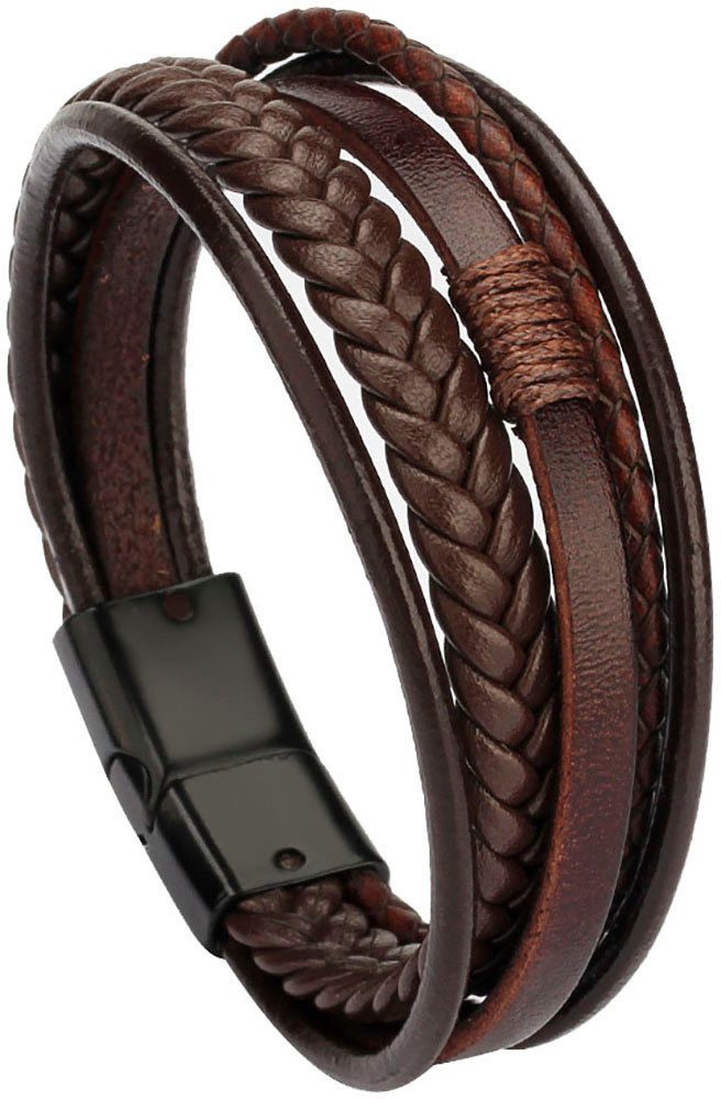 Firetti Lederarmband Schmuck Geschenk Armschmuck Armkette, Made in Germany