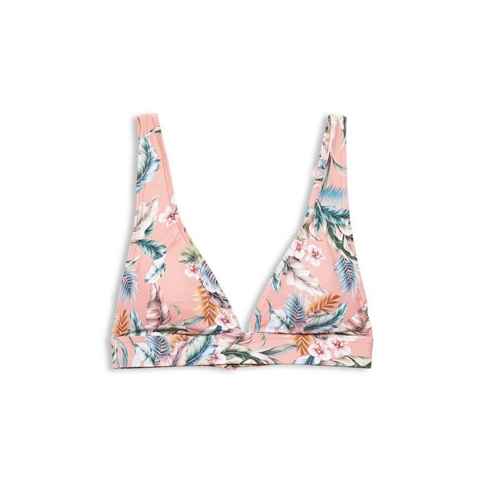 Esprit Triangel-Bikini-Top Recycelt: wattiertes Top mit Tropical-Print