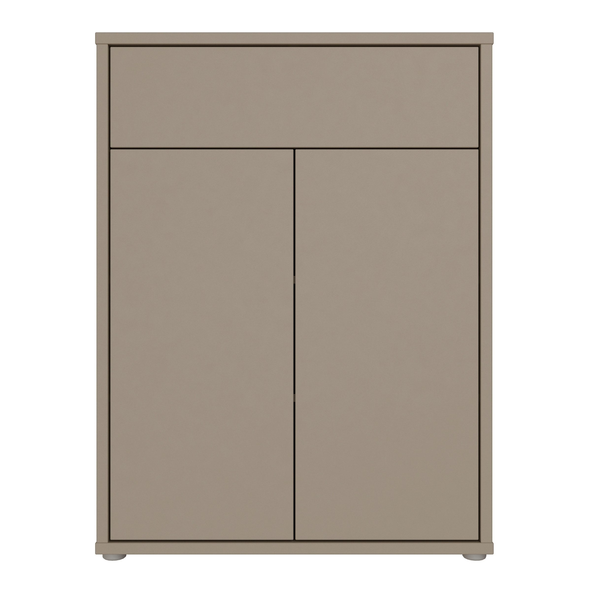 PREISBRECHER Schuhkommode ALICE SPRINGS, in Taupe - 74,5x99,1x34,9cm (BxHxT)