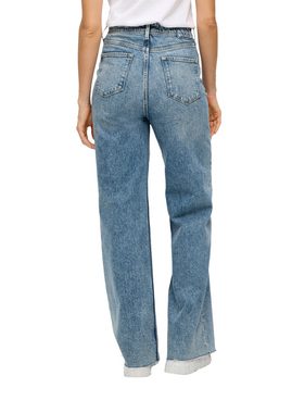 s.Oliver 5-Pocket-Jeans Jeans Suri / High Rise / Wide Leg Logo, Waschung