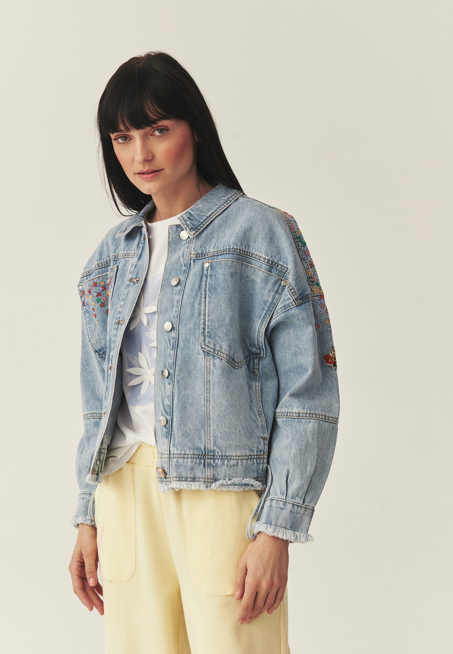 TATUUM Allwetterjacke Denim-Jacke Mit Bestickung - Waratika