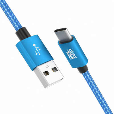 JAMEGA USB C Datenkabel SCHNELL Ladekabel für Samsung usw.- mehrere Längen USB-Kabel, USB Typ A, USB Typ C, (100 cm)