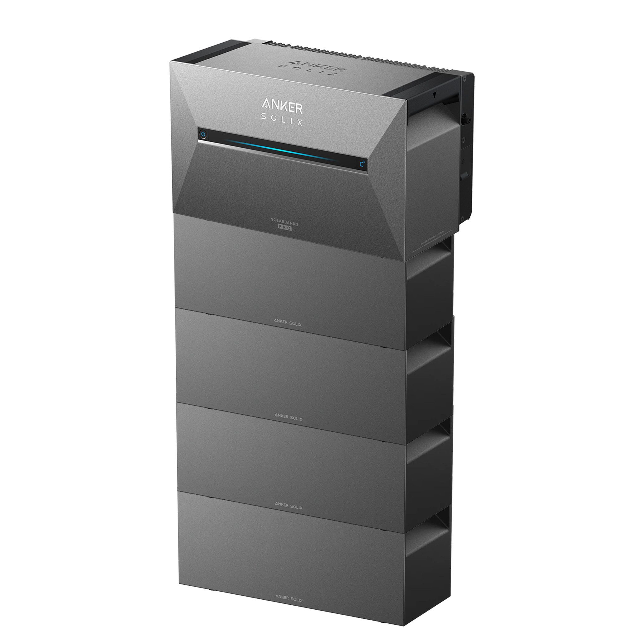 Anker Balkonkraftwerk SOLIX Solarbank 3 Pro E2700 3600 W/2688 Wh mit BP2700 Erweiterungsakku, (Set, 1*Anker 3 pro+1/2/3/4 BP2700), IP65, LiFePO4, PV-Batterie, erweiterbar 16kWh, Plug und Play