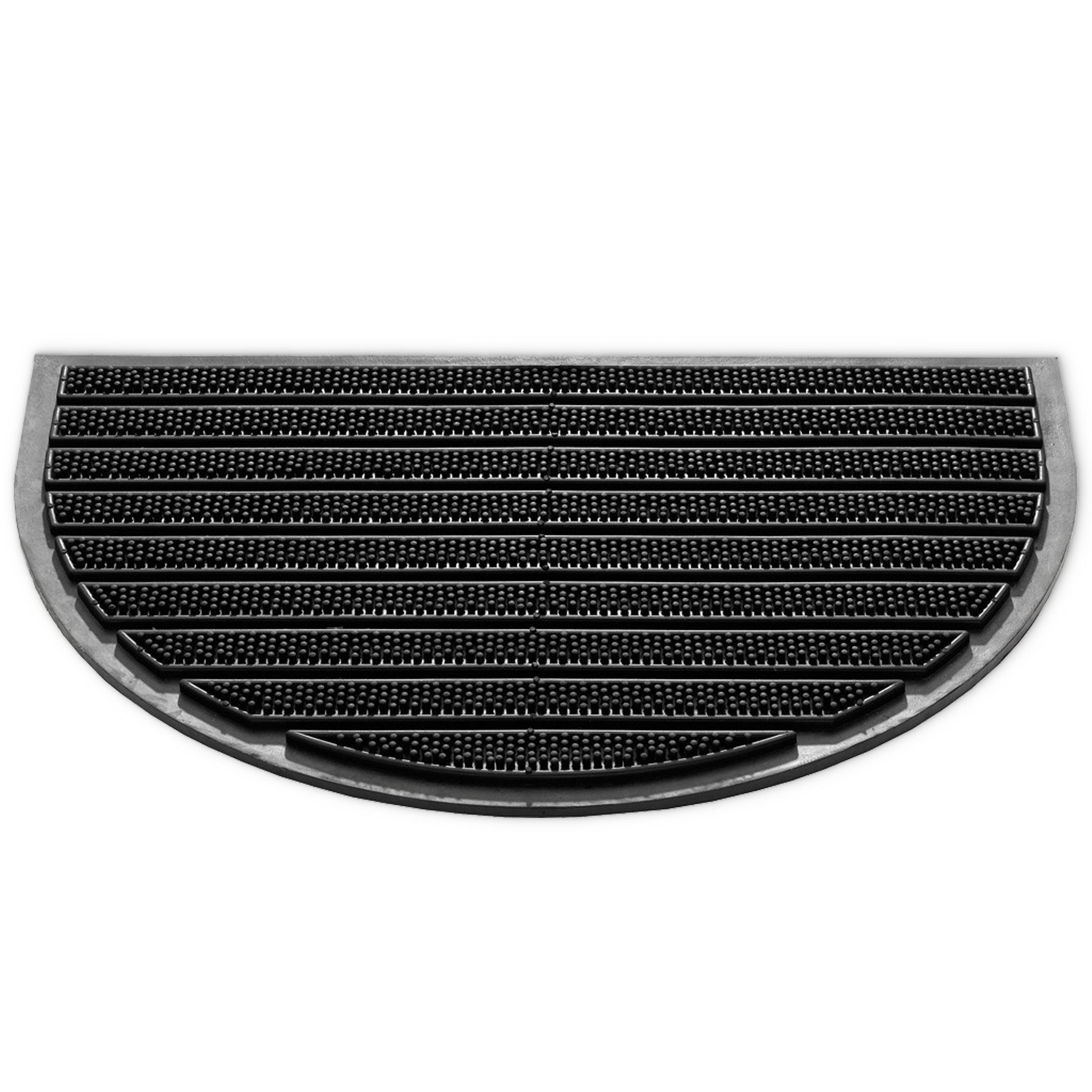 matches21 HOME & HOBBY Fußmatte Hartgummi Bürsten Fußmatte halbrund 40x60 c günstig online kaufen