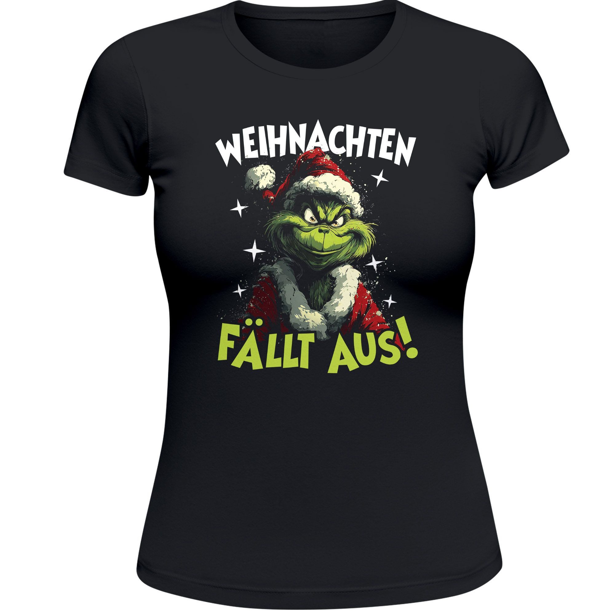 Print-Shirt Weihnachtsshirt Damen Spruch Anti Weihnachten T-Shirt Weihnachten