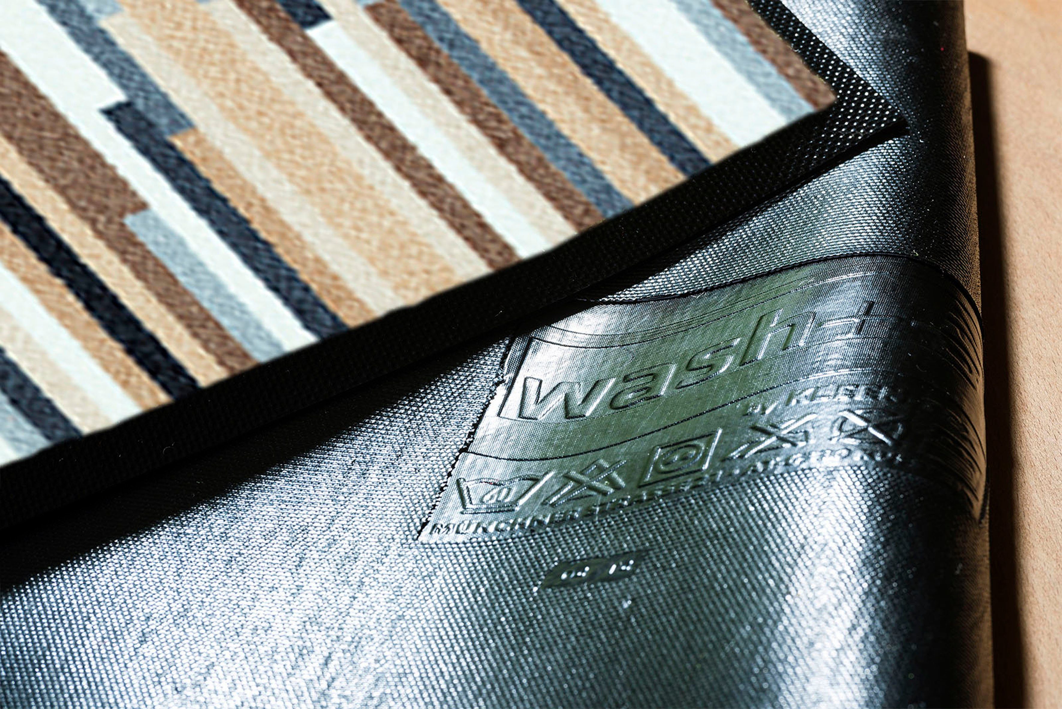 Fußmatte Mikado Stripes, wash+dry by Streifen mm, modernes rutschhemmend, Schmutzfangläufer, rechteckig, Design, Kleen-Tex, 7 Höhe: natur waschbar
