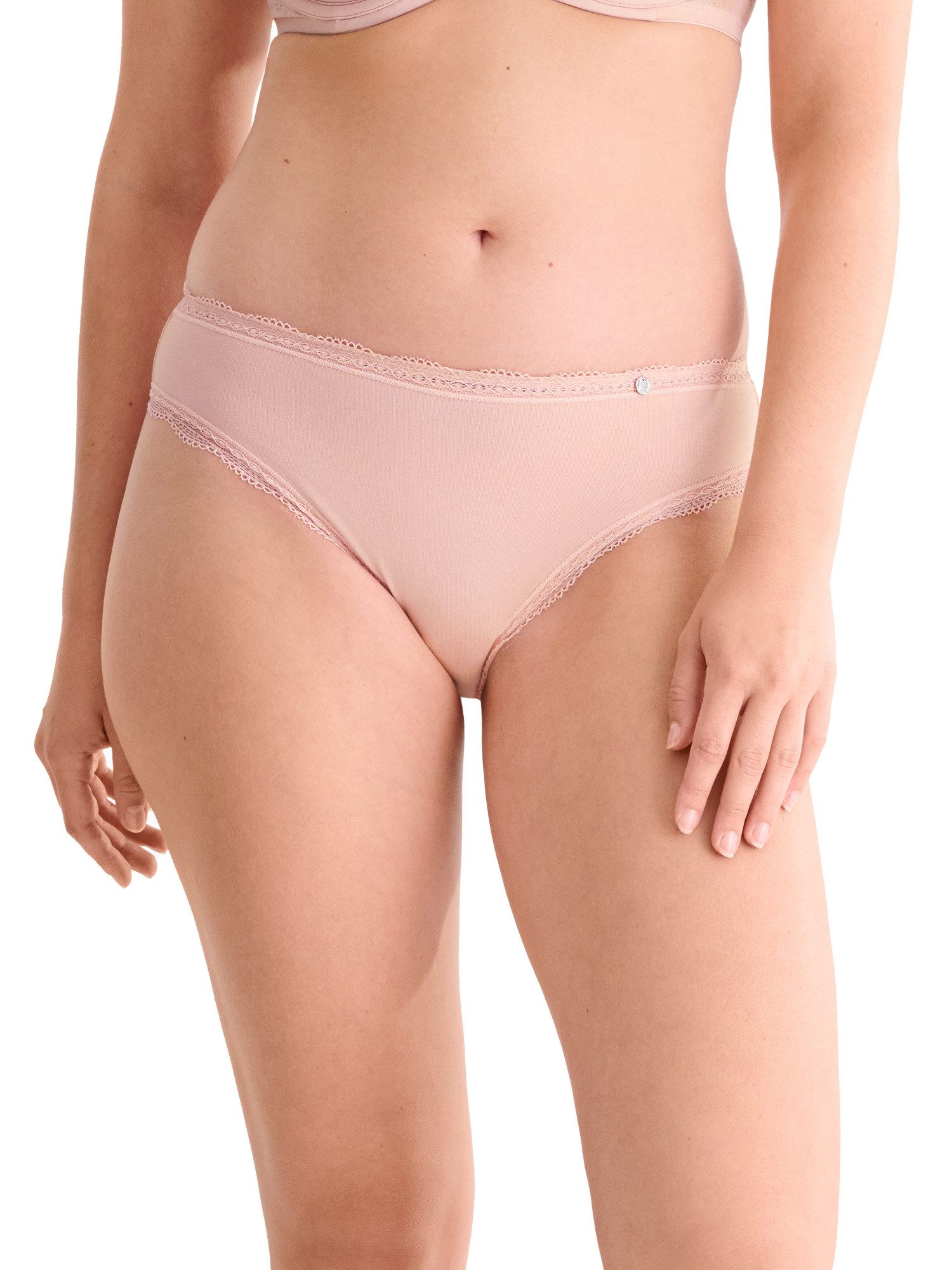 Lisca Bikinislip Damen Slip Everyday (Packung, 4-St) zarte Spitze, Baumwoll-Mix, hautfreundlich, atmungsaktiv