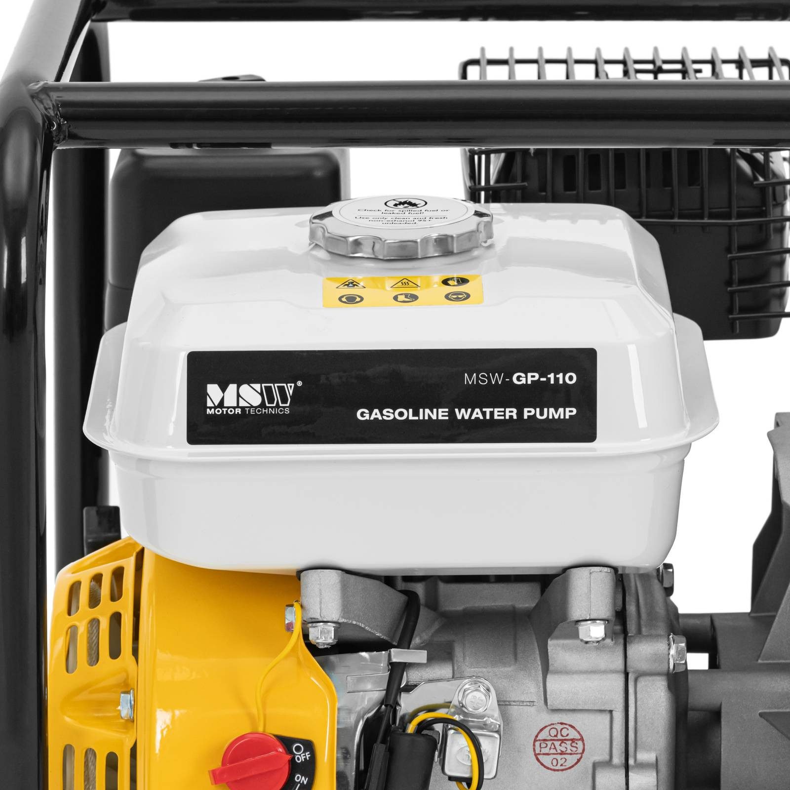 MSW Wasserpumpe 60.000 l/h Wasserpumpe Benzin Motorpumpe 5200 W