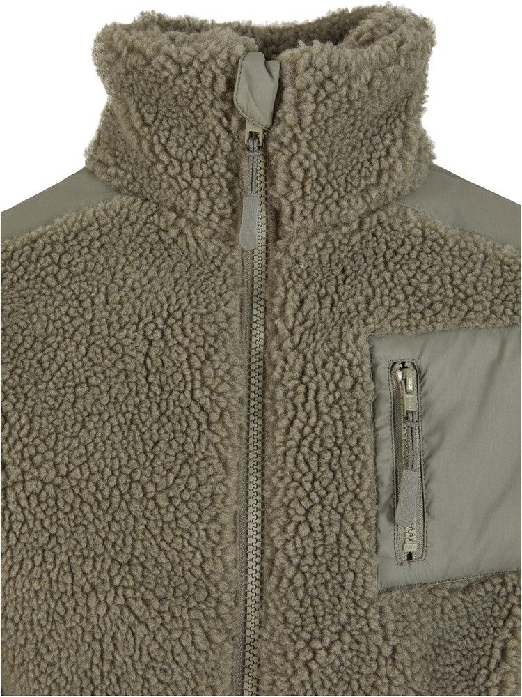 URBAN CLASSICS Wolljacke Girls Sherpa Mix Jacket – Bild 3 von 5