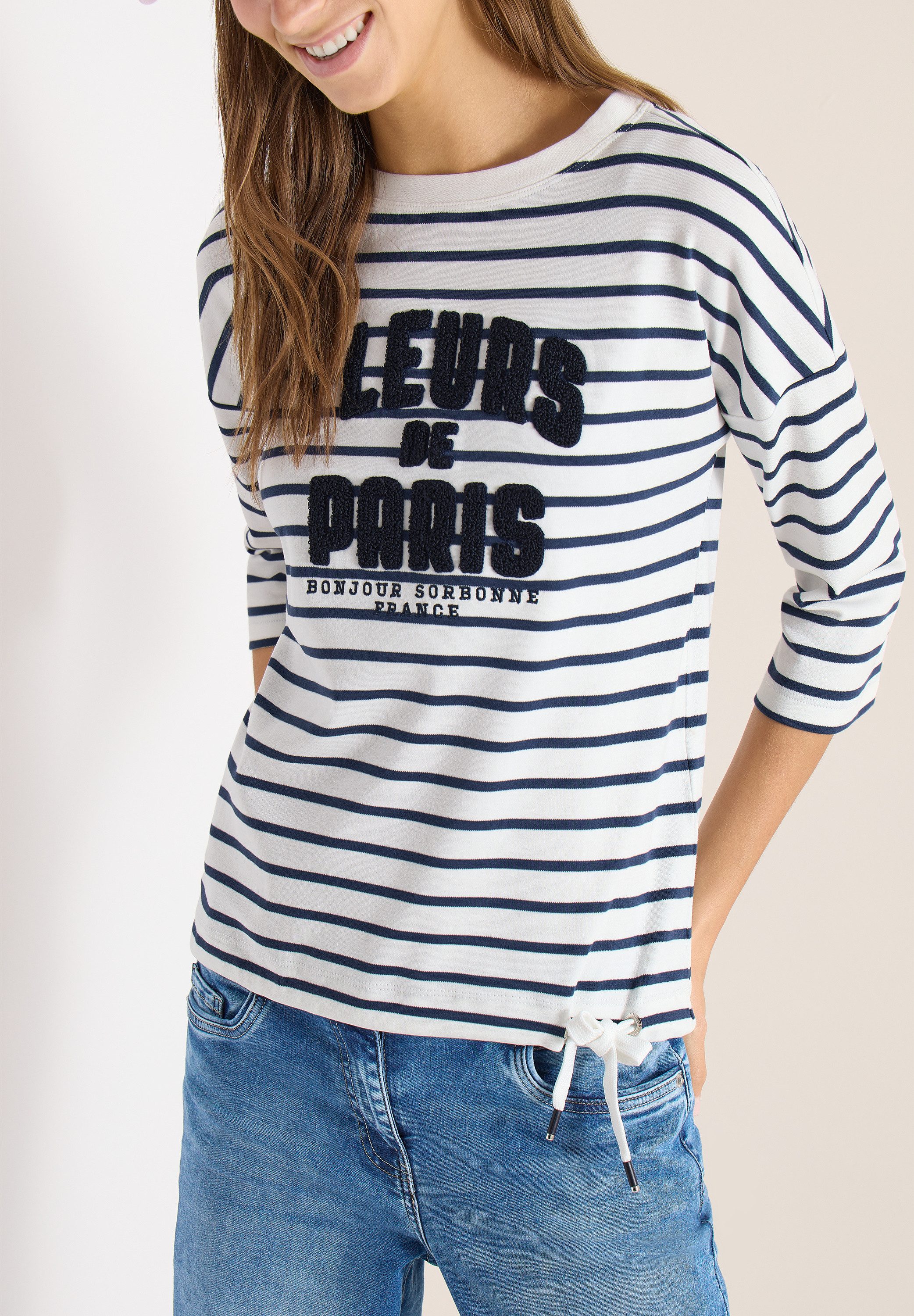 CECIL 3/4-Arm-Shirt mit Schriftzug günstig online kaufen