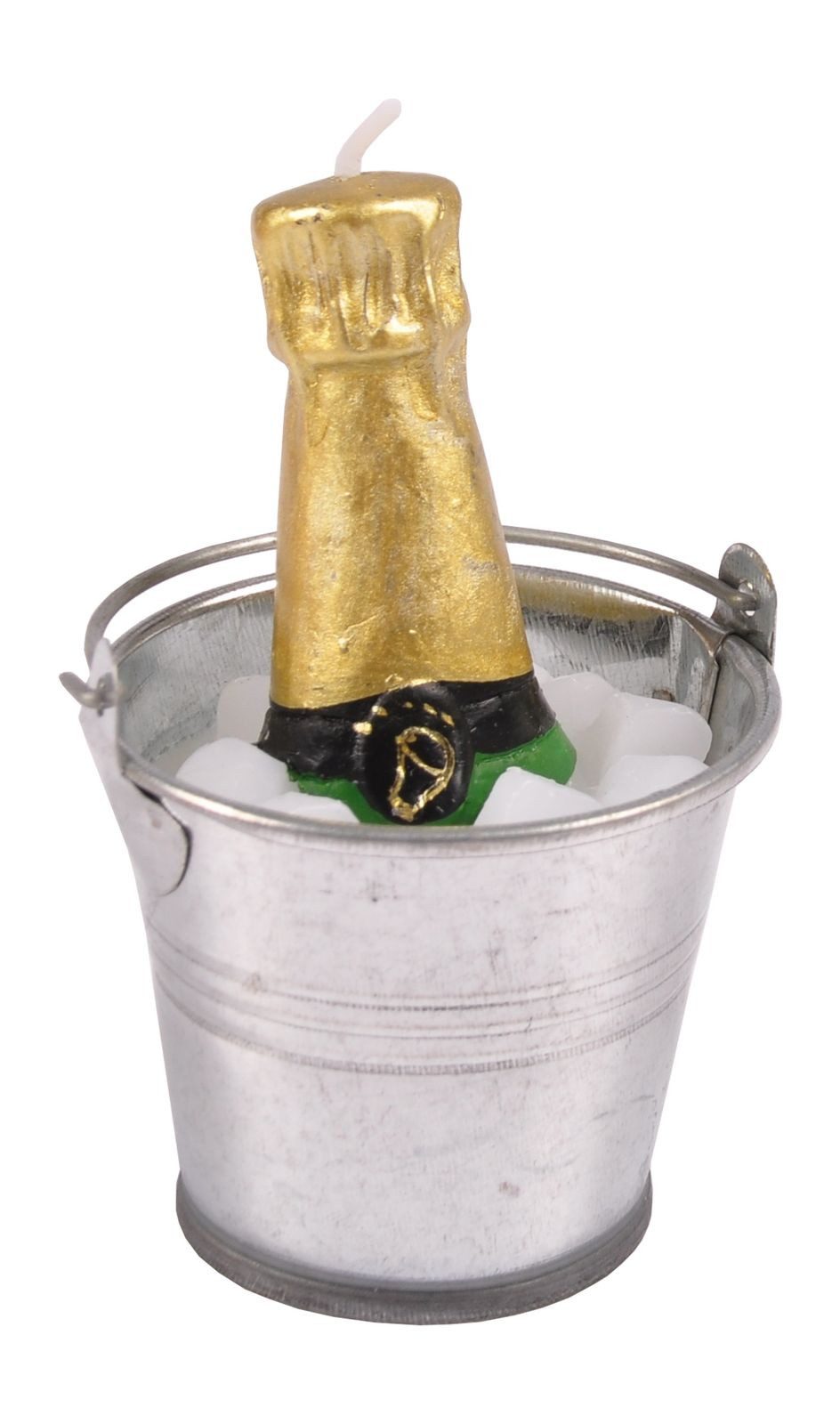 BURI LED Dekolicht Deko-Kerze Sektkühler mit Champagner Partydeko Hochzeitsdeko Silvester