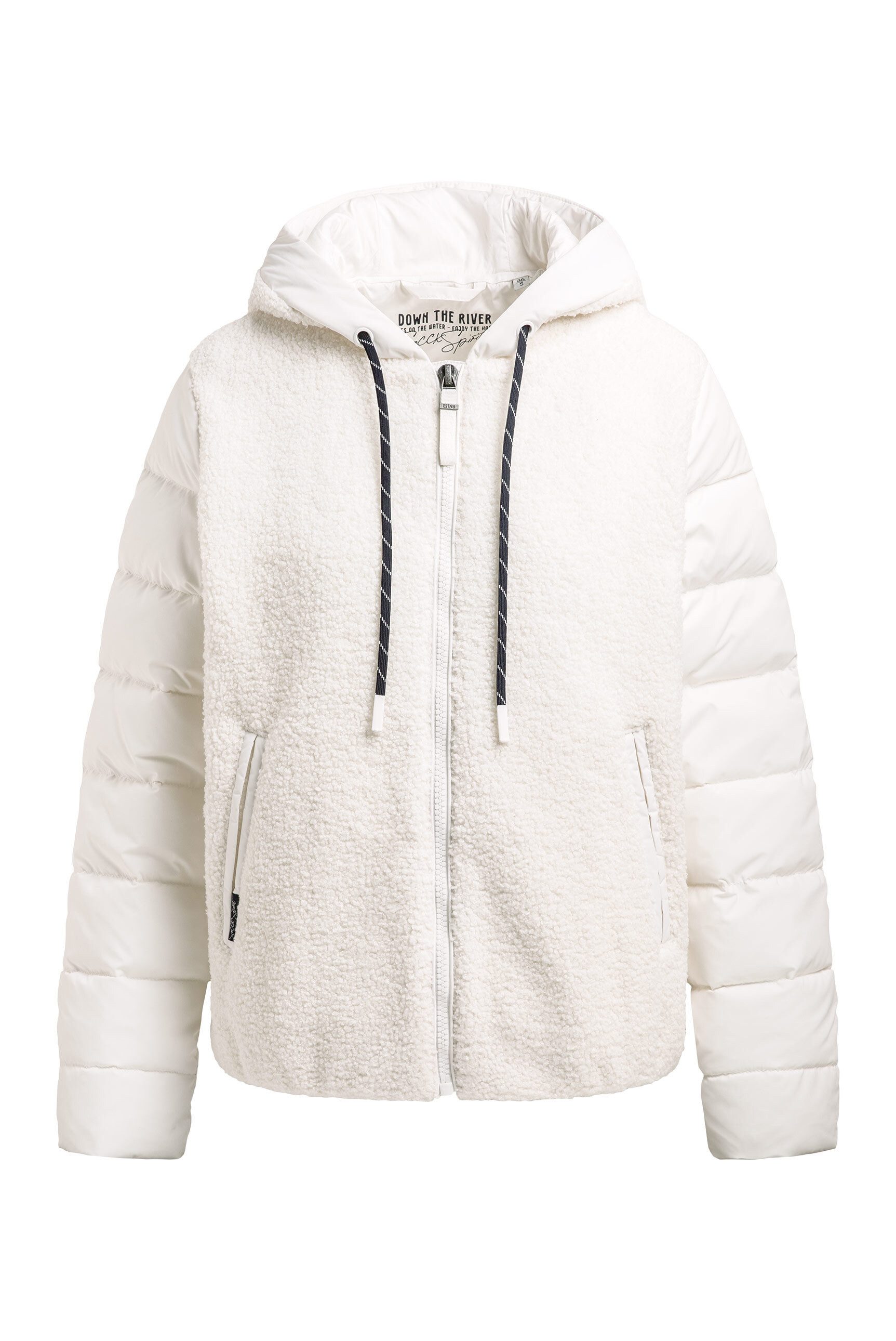 SOCCX Fleecejacke mit Windbreaker-Bündchen günstig online kaufen