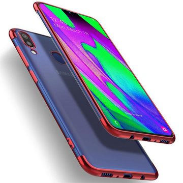 CoolGadget Handyhülle Slim Case Farbrand für Samsung Galaxy A40 5,9 Zoll, Hülle Silikon Cover für Samsung A40 Schutzhülle