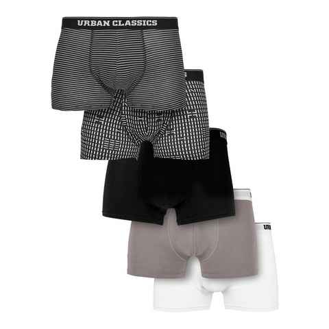URBAN CLASSICS Boxershorts Urban Classics Herren Organic Boxer Shorts 5-Pack (1-St)